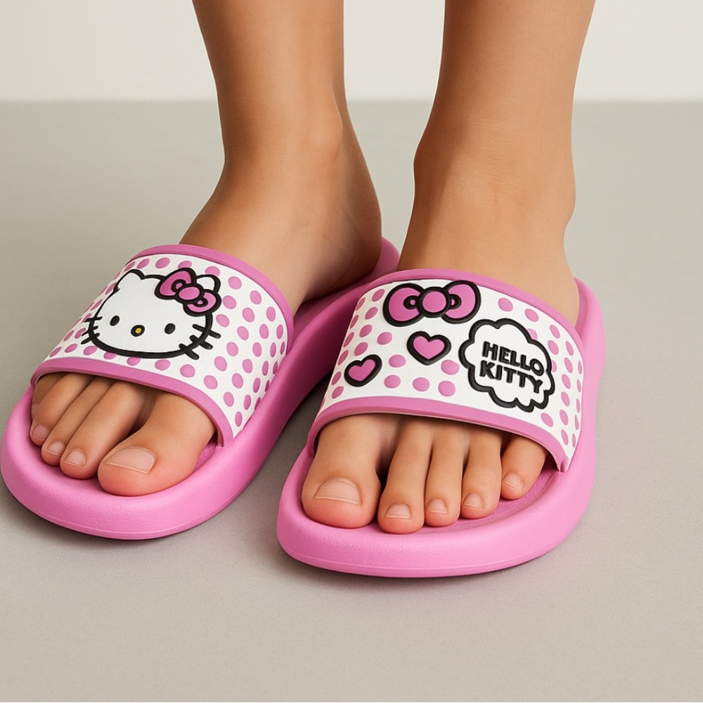 Hello Kitty by Sanrio Pink Slide Sandals – Women’s Size 9 (B6)”✨